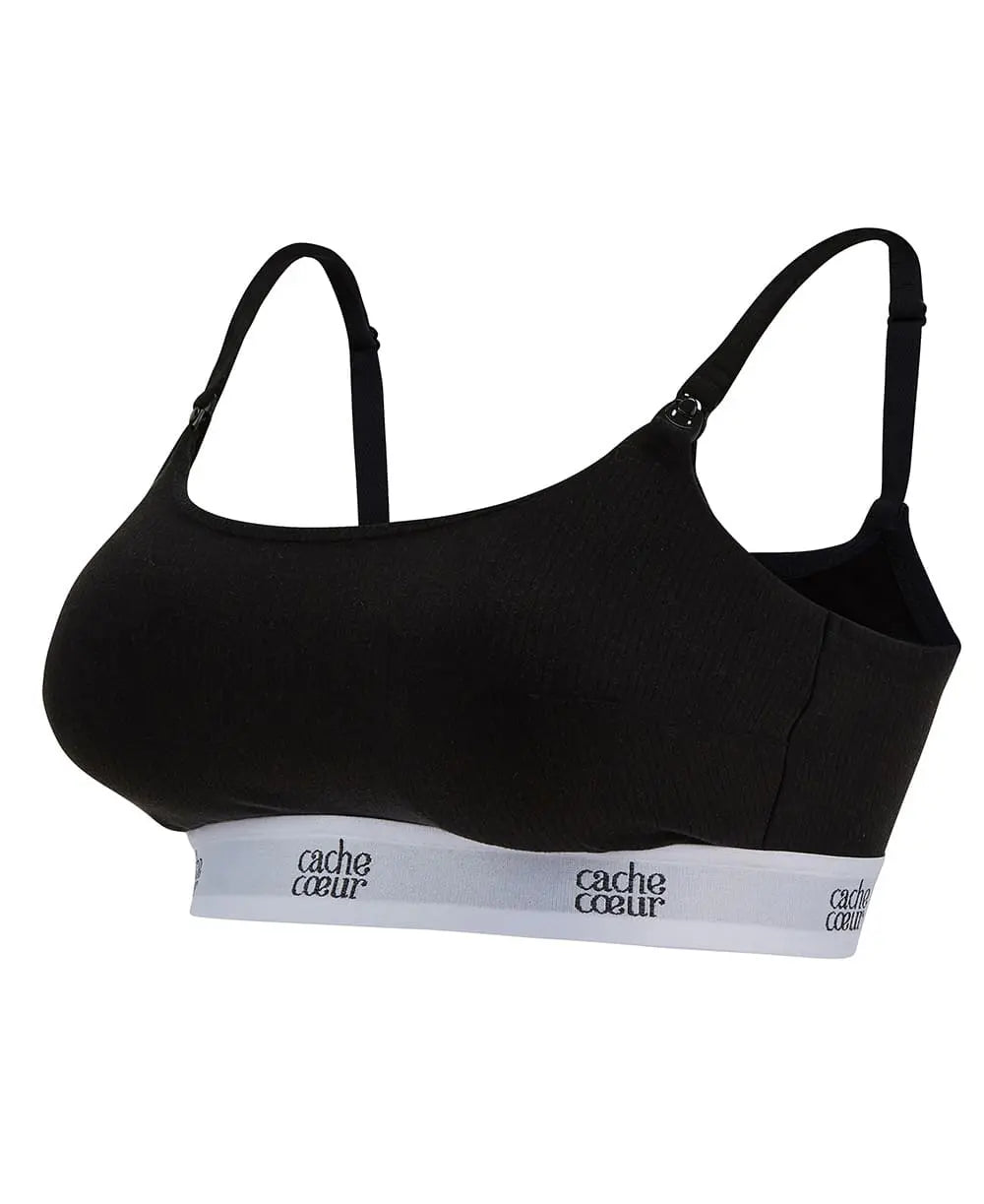 Brassière d’allaitement absorbante bodyguard noir, curve