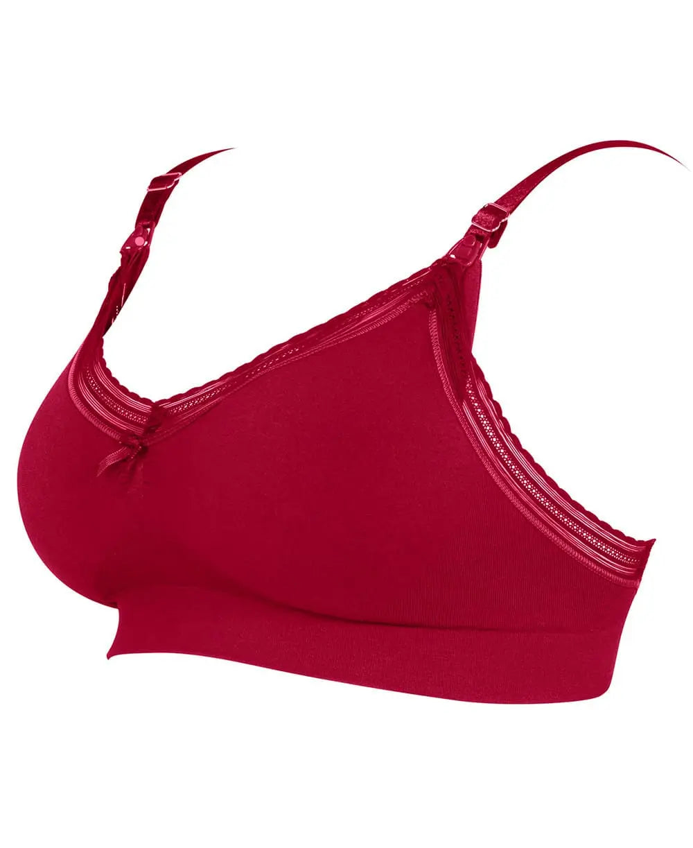 Brassière de grossesse et d’allaitement milk bordeaux,