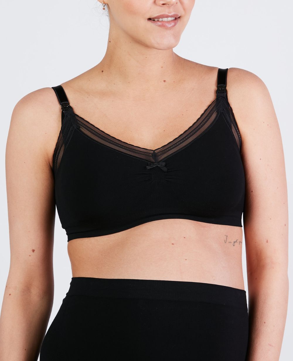 Brassière de grossesse et d'allaitement Milk - Noir