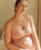 Brassière de grossesse et d’allaitement organic rose,
