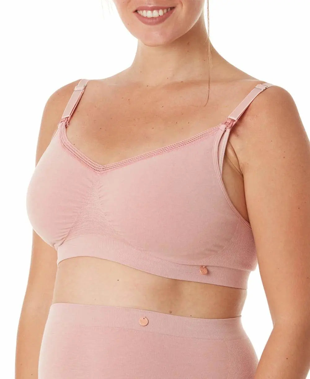 Brassière de grossesse et d’allaitement organic rose,
