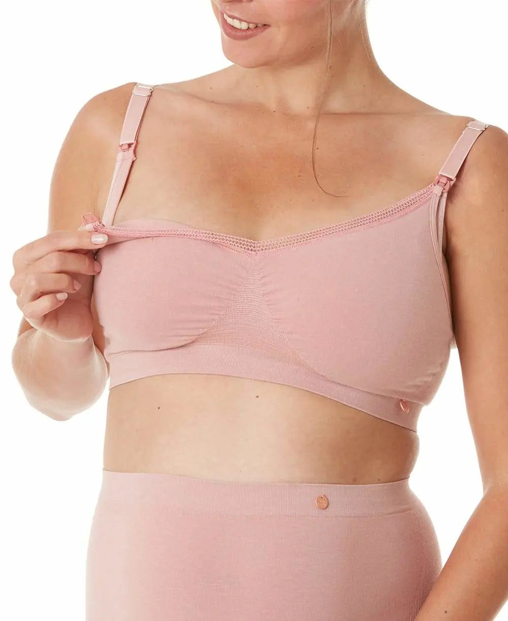 Brassière de grossesse et d’allaitement organic rose,