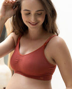 Brassière de grossesse et d’allaitement zoé terracotta,