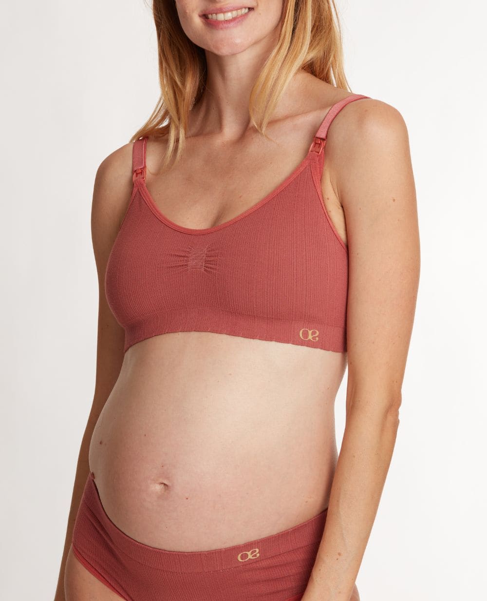 Brassière de grossesse et d’allaitement zoé terracotta,