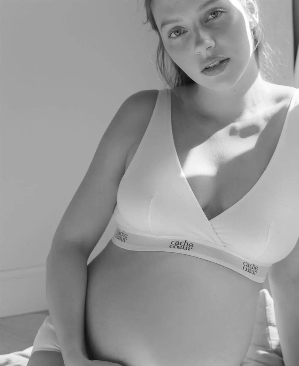 Brassière de maternité et d’allaitement life blanc,