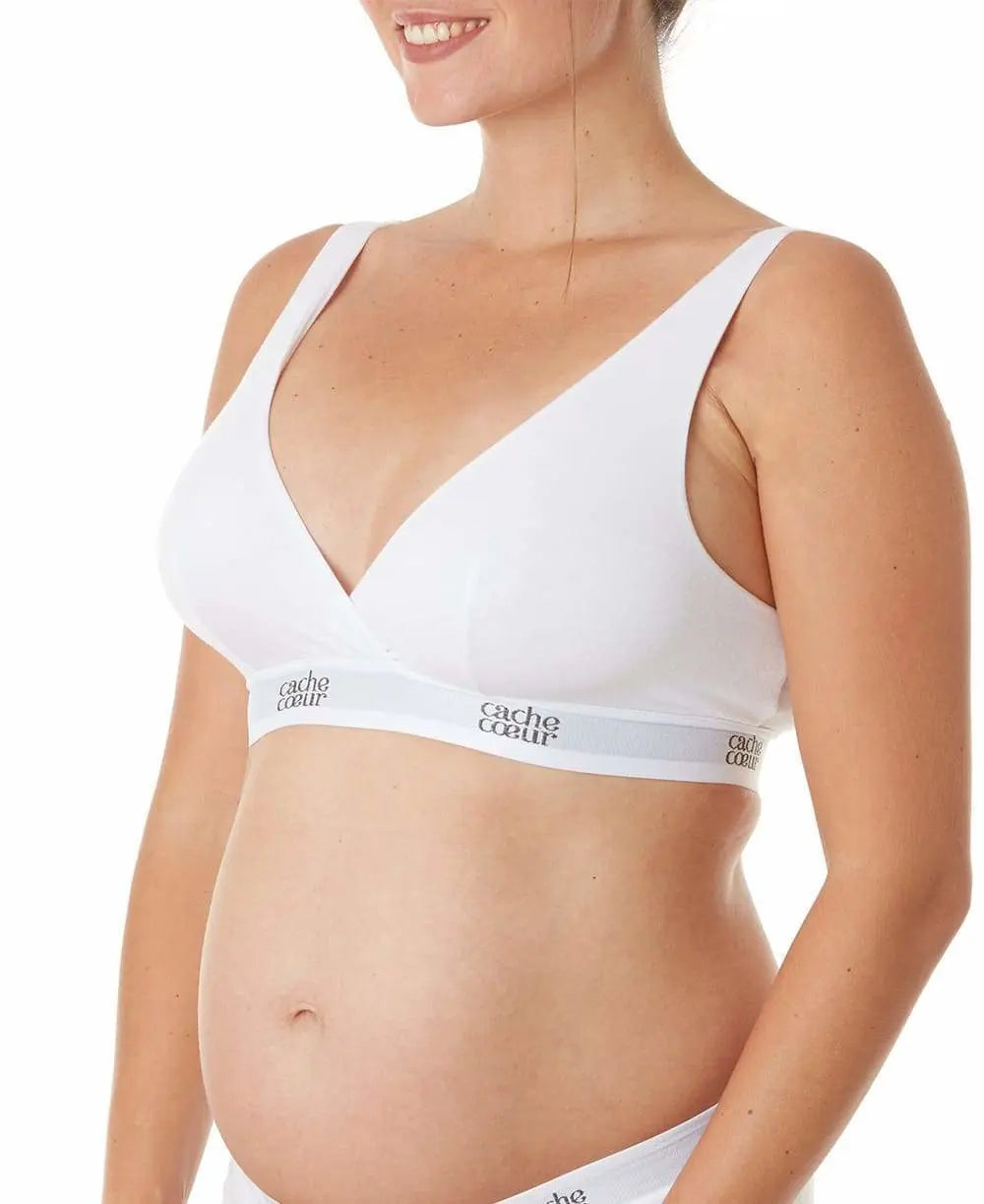 Brassière de maternité et d’allaitement life blanc,