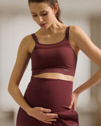 Reggiseno sportivo premaman e per l'allattamento Woma - Prune