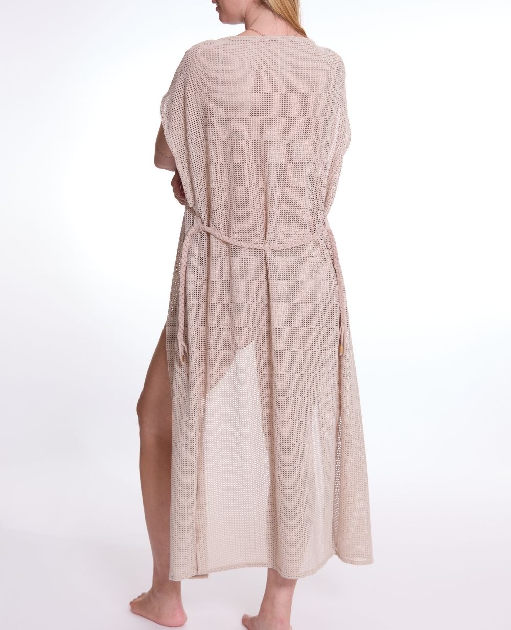 Caftan beachwear de maternité Milos - Beige