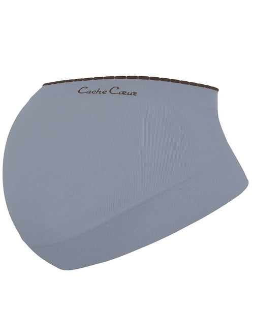 Ceinture de maintien grossesse illusion gris, cache cœur