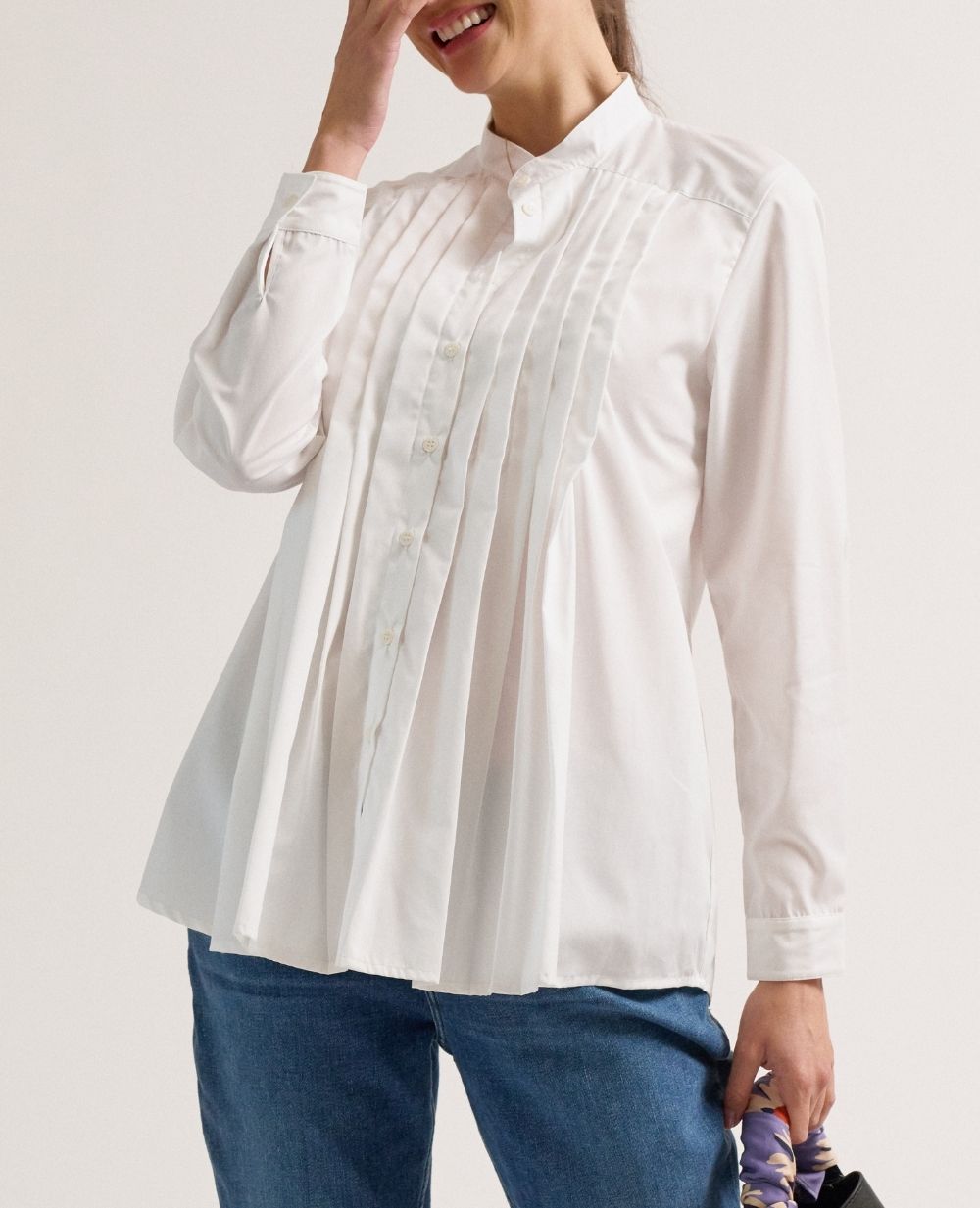 Camicia premaman e per l'allattamento Ika - Blanc