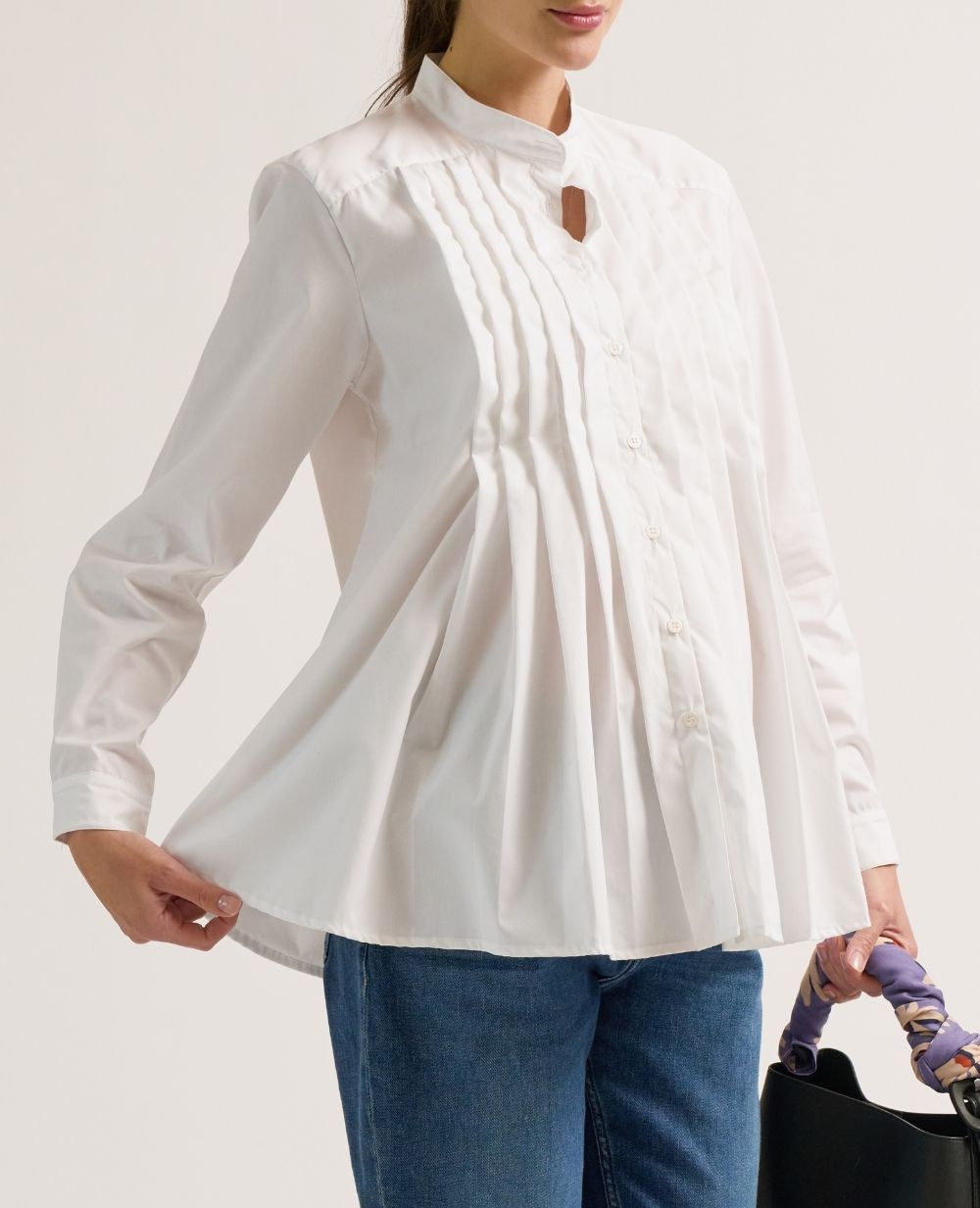 Camicia premaman e per l'allattamento Ika - Blanc