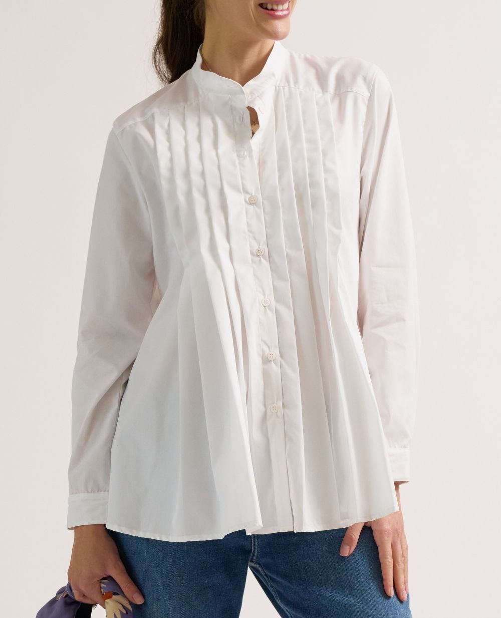 Camicia premaman e per l'allattamento Ika - Blanc