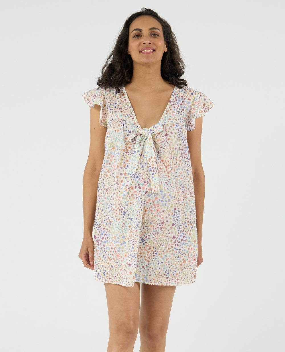 Chemise de nuit de grossesse et d’allaitement Caroline - Multicolore