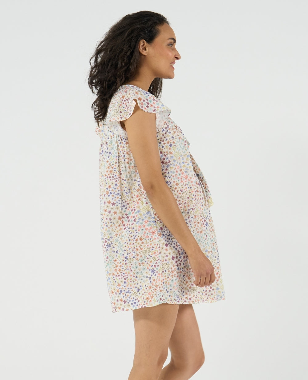 Chemise de nuit de grossesse et d’allaitement Caroline - Multicolore