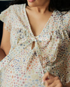 Caroline Maternity and Nursing Nightgown - Multicolor