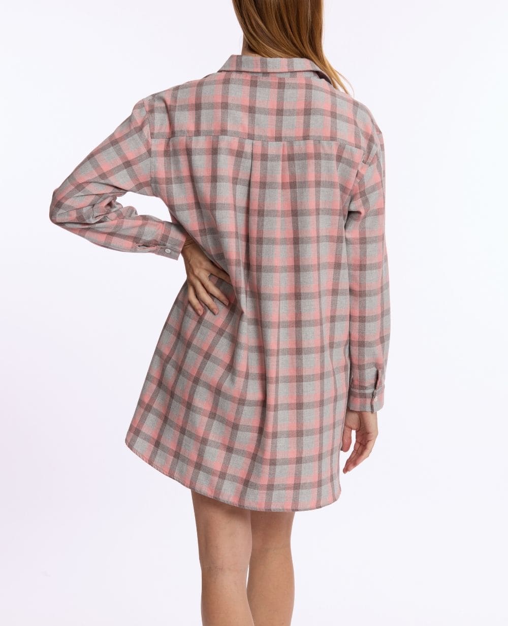 Camicia da notte premaman e da allattamento Teddy - Grigio