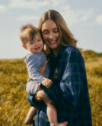 Camicia da notte premaman e per l'allattamento Teddy - Verde