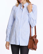 Camicia da notte premaman e per l'allattamento Camille - Blu