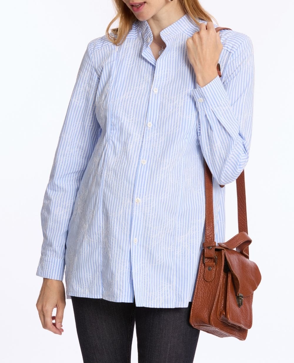 Camicia da notte premaman e per l'allattamento Camille - Blu