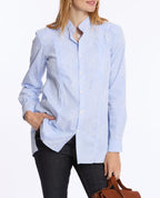 Camicia da notte premaman e per l'allattamento Camille - Blu