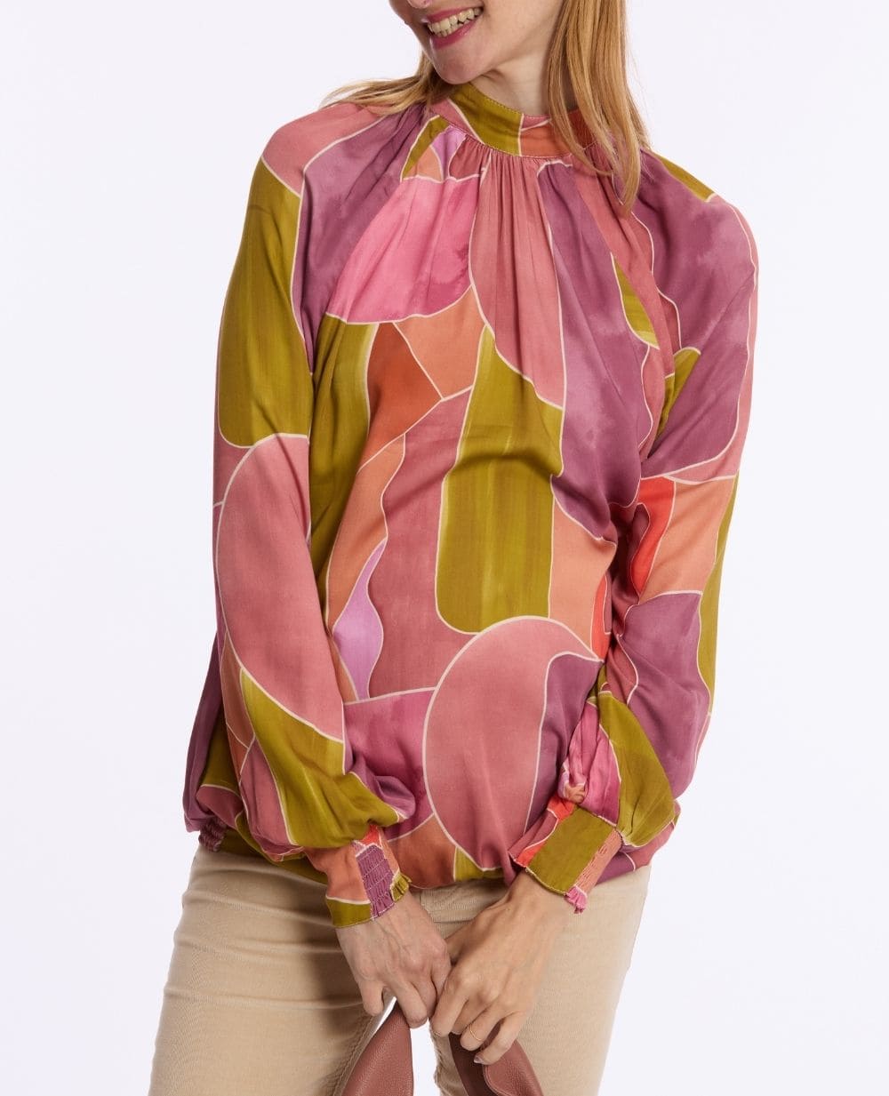 Camicia premaman e per l'allattamento Gaby - Rosa