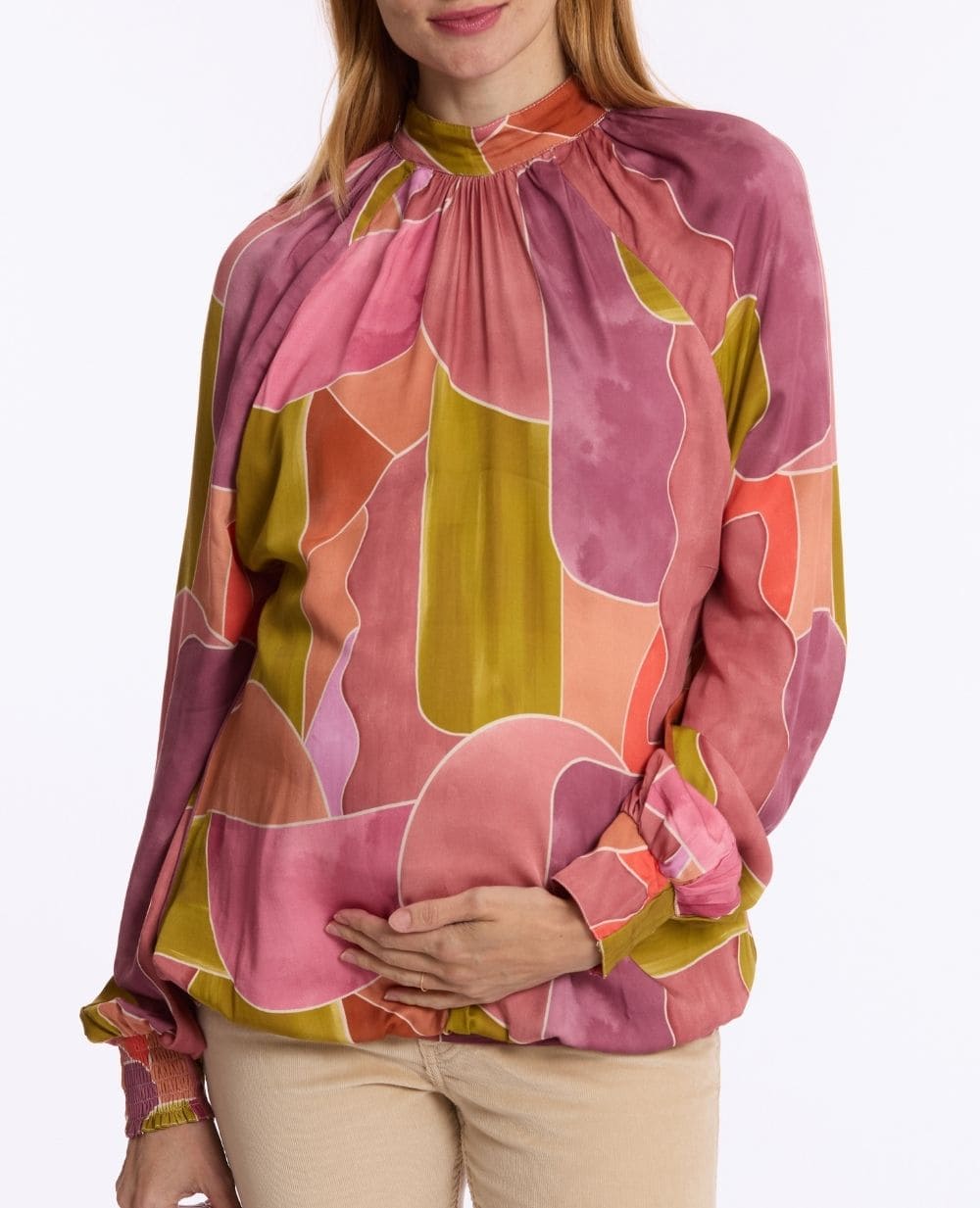 Camicia premaman e per l'allattamento Gaby - Rosa