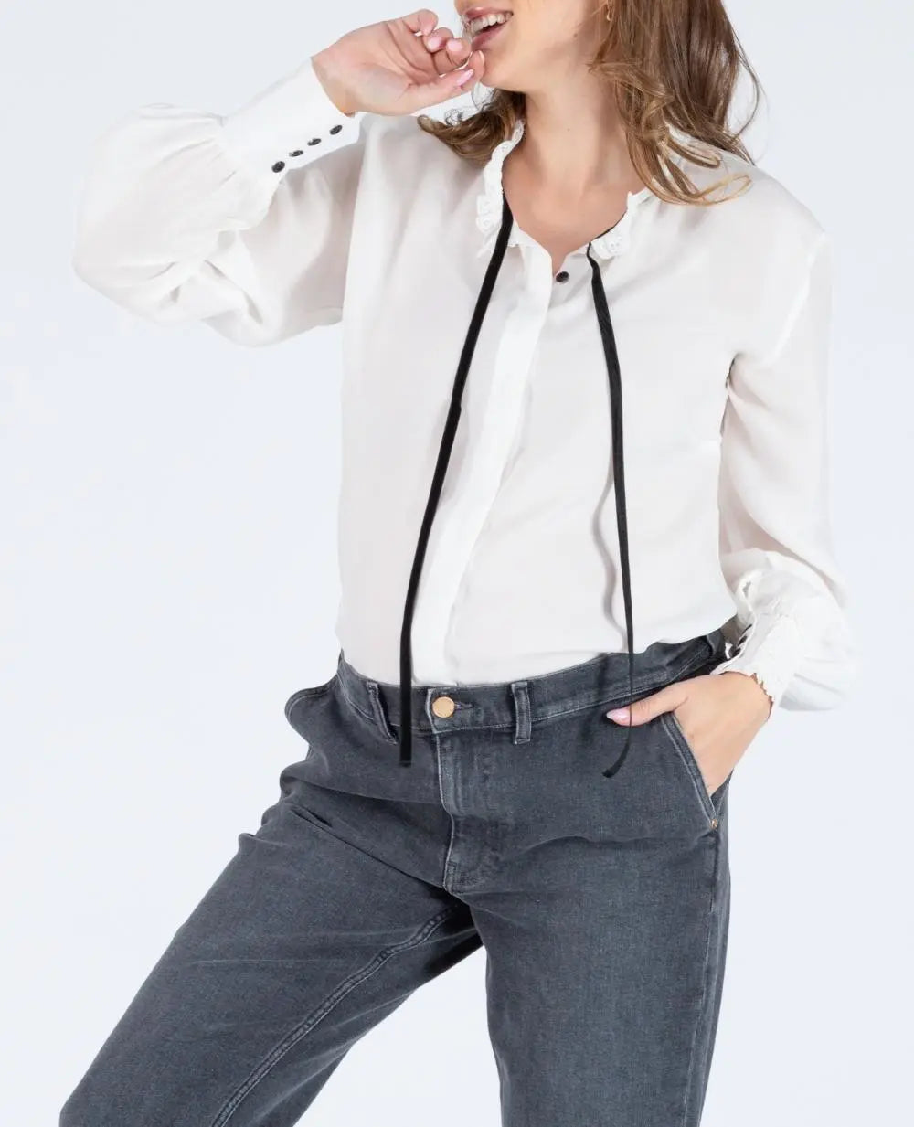 Chemisier de grossesse et d’allaitement scarlett naturel,