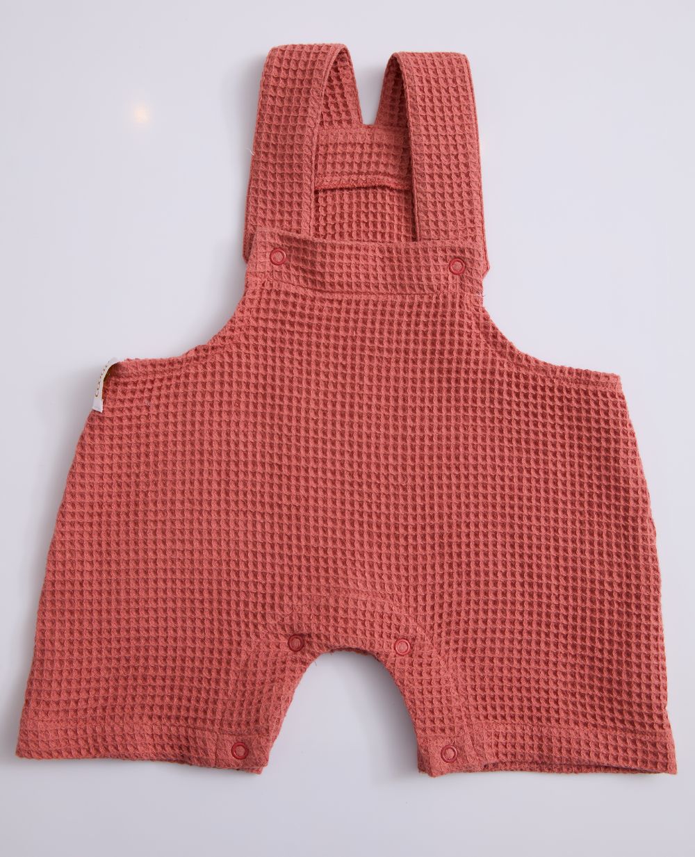 Combinaison bébé nid d'abeille Mini Maya - Terracota