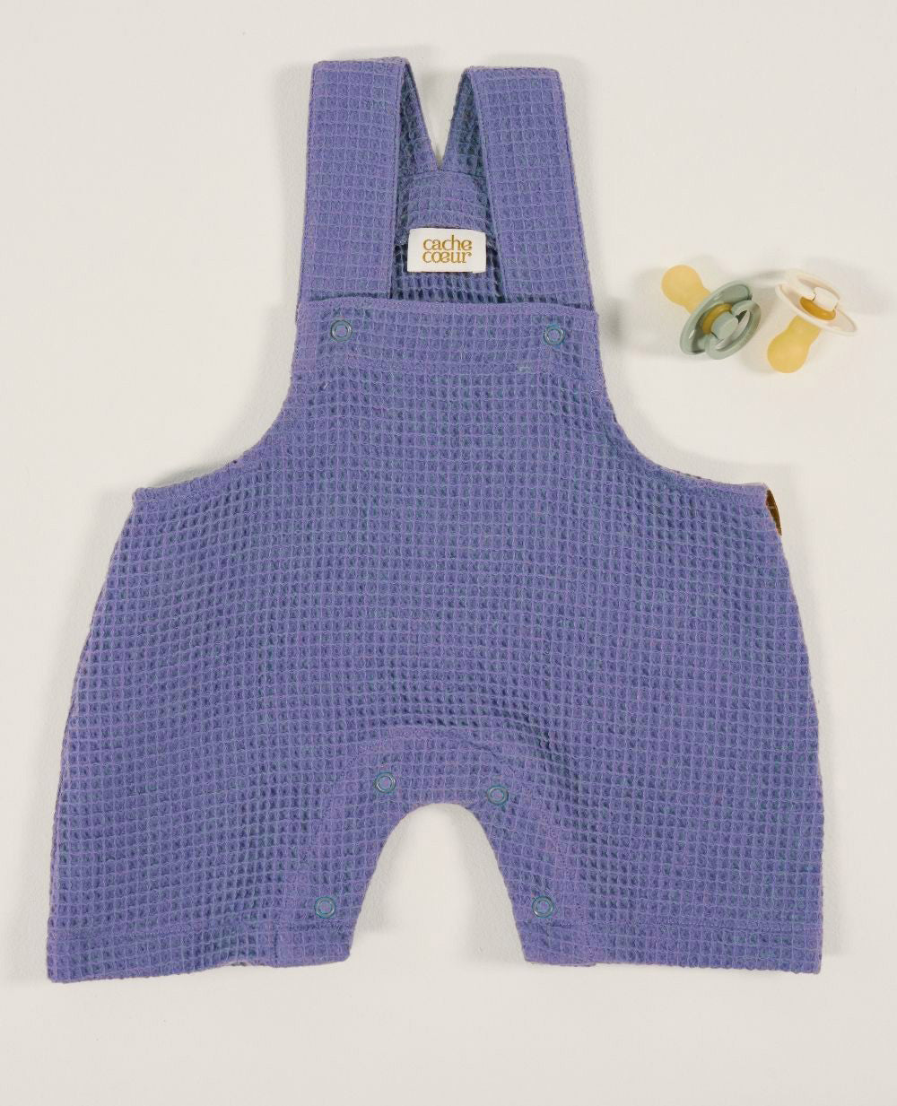 Combinaison bébé nid d'abeille Mini Maya - Bleu