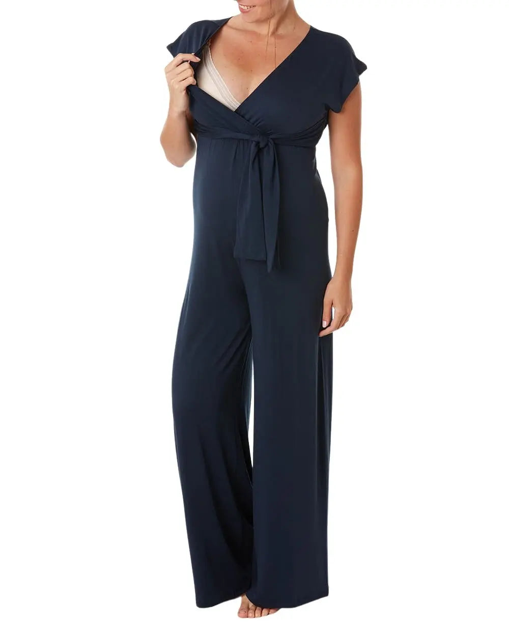 Combinaison de grossesse et d’allaitement origin indigo,
