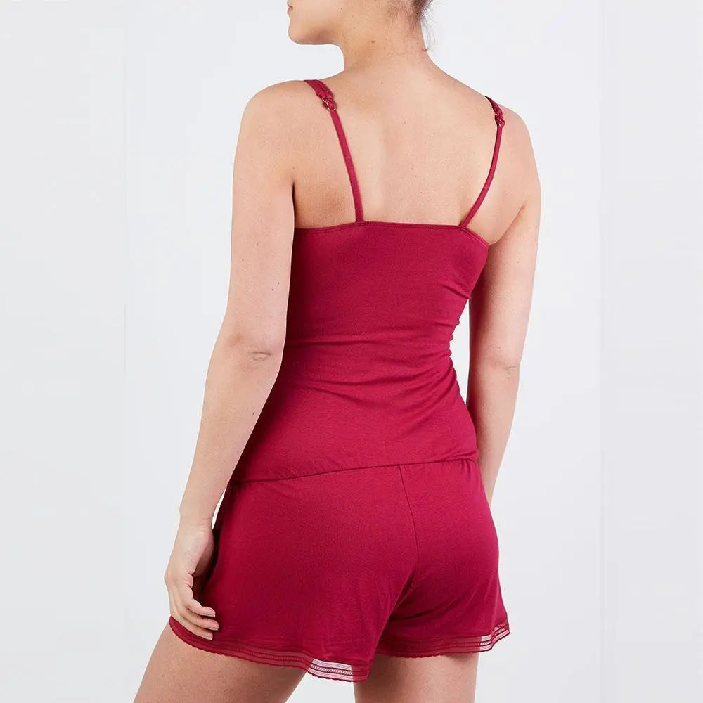 Combishort de grossesse Milk bordeaux, Cache Cœur