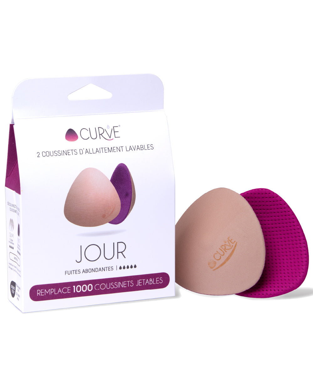Coussinets d'allaitement lavables - fuites abondantes