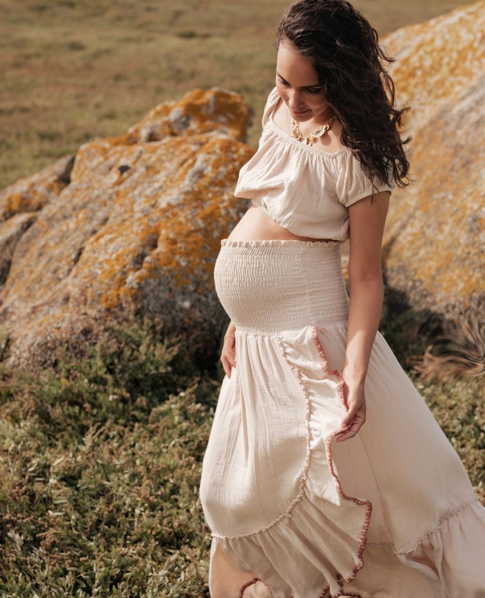 Crop Top Paloma - Beige