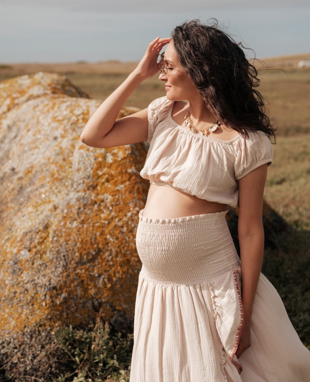 Crop Top Paloma - Beige