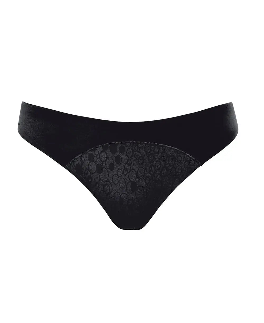 Culotte de grossesse gloss noir, cache cœur