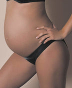 Culotte de grossesse gloss noir, cache cœur