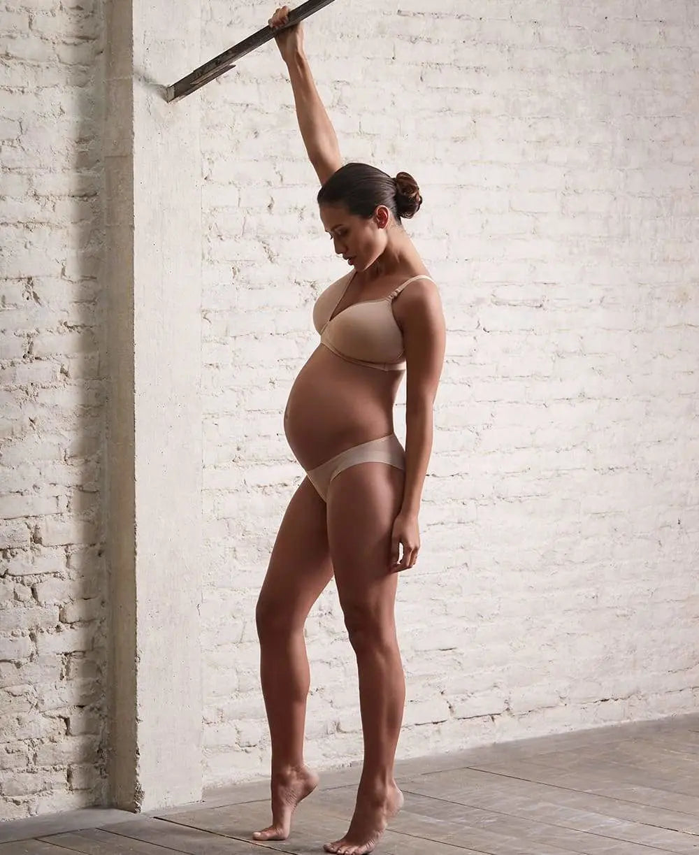 Culotte de grossesse invisible 3d light nude, cache cœur