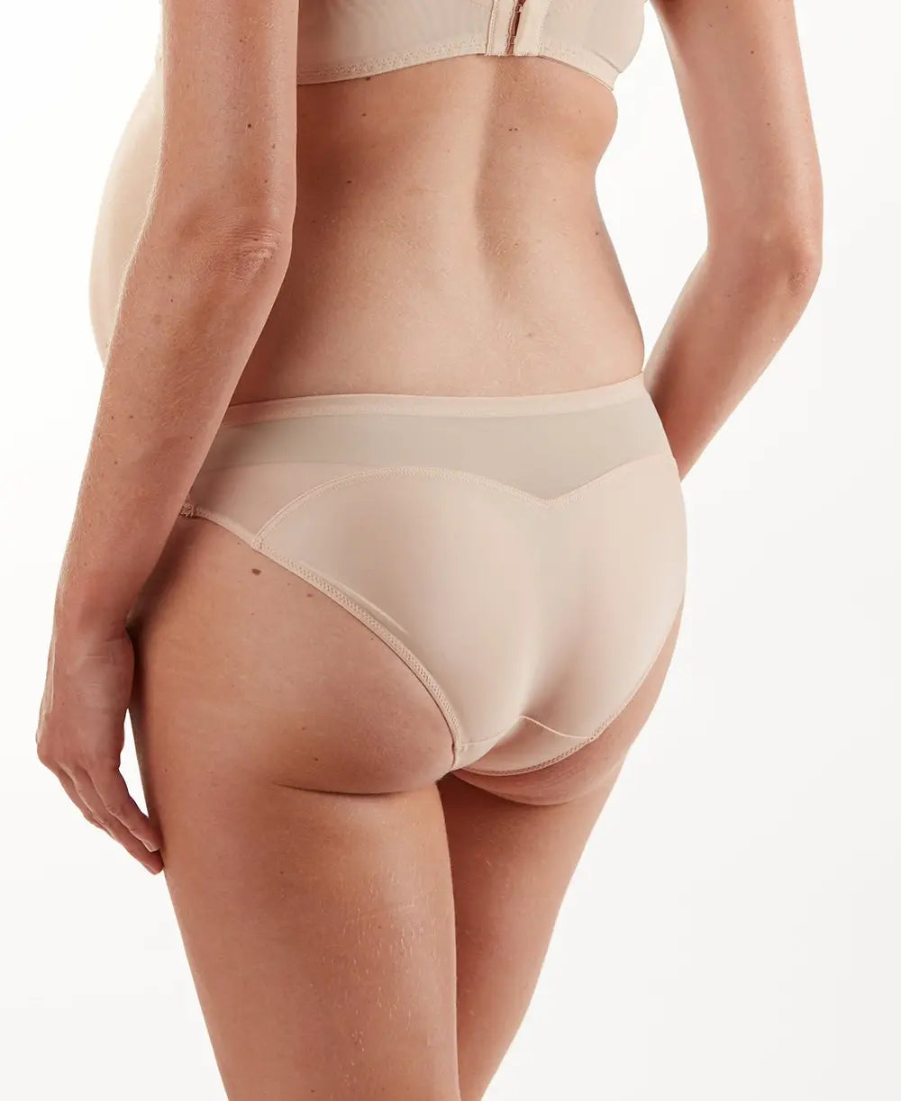 Culotte de grossesse lollypop nude light, cache cœur