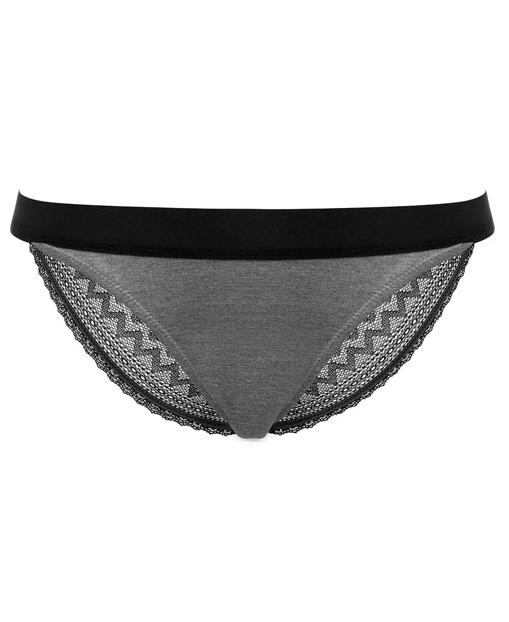 Culotte de grossesse serena gris, cache cœur