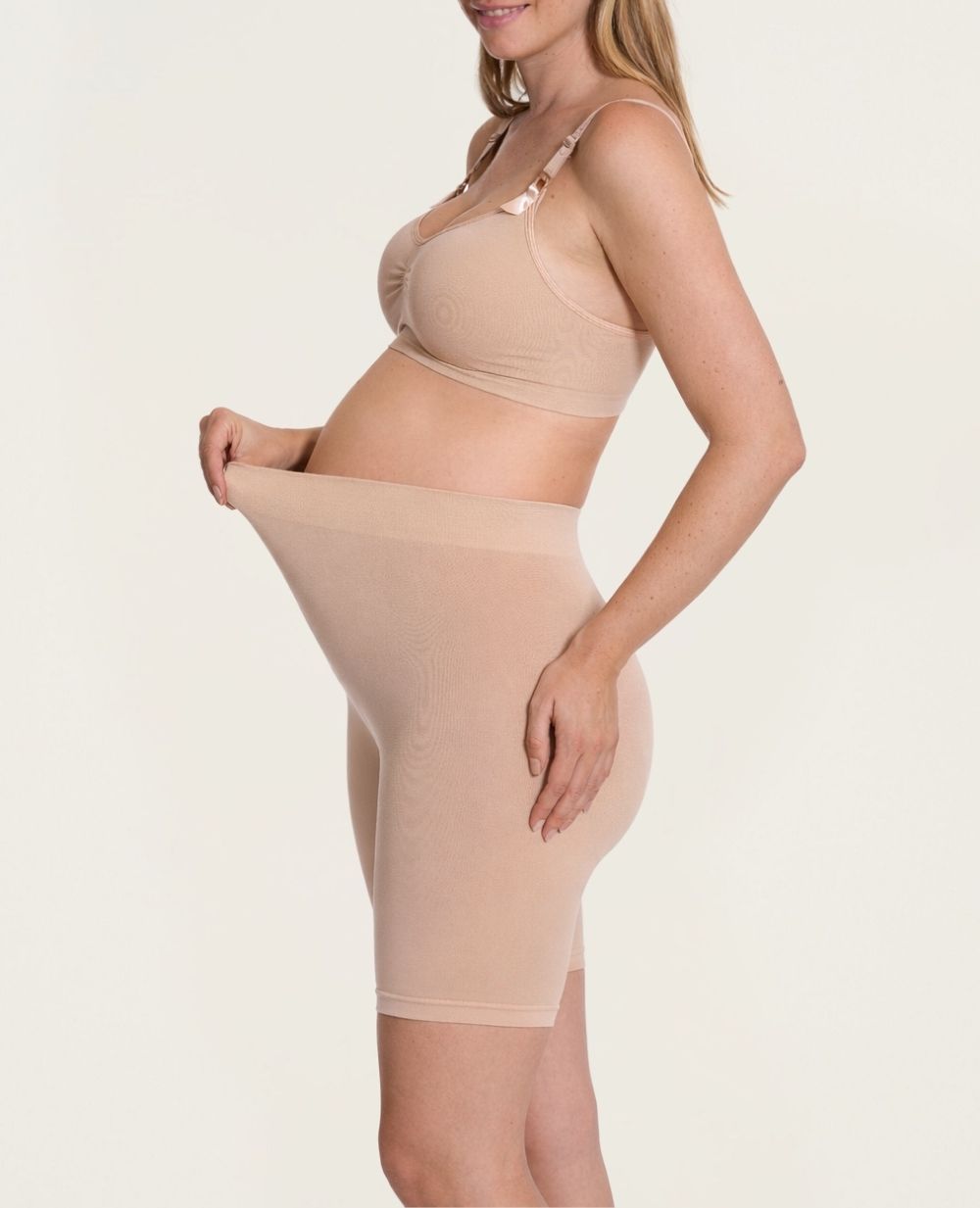 Cycliste de grossesse sans couture Essentiel - Beige