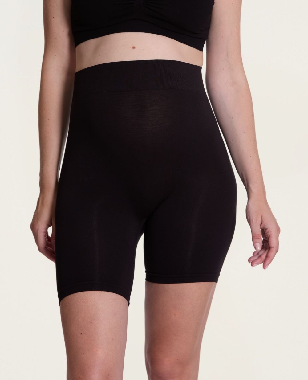 Cycliste de grossesse sans couture Essentiel - Noir