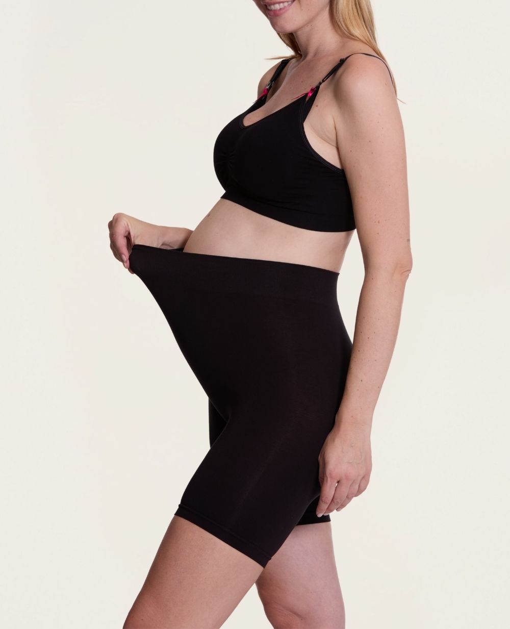 Cycliste de grossesse sans couture Essentiel - Noir