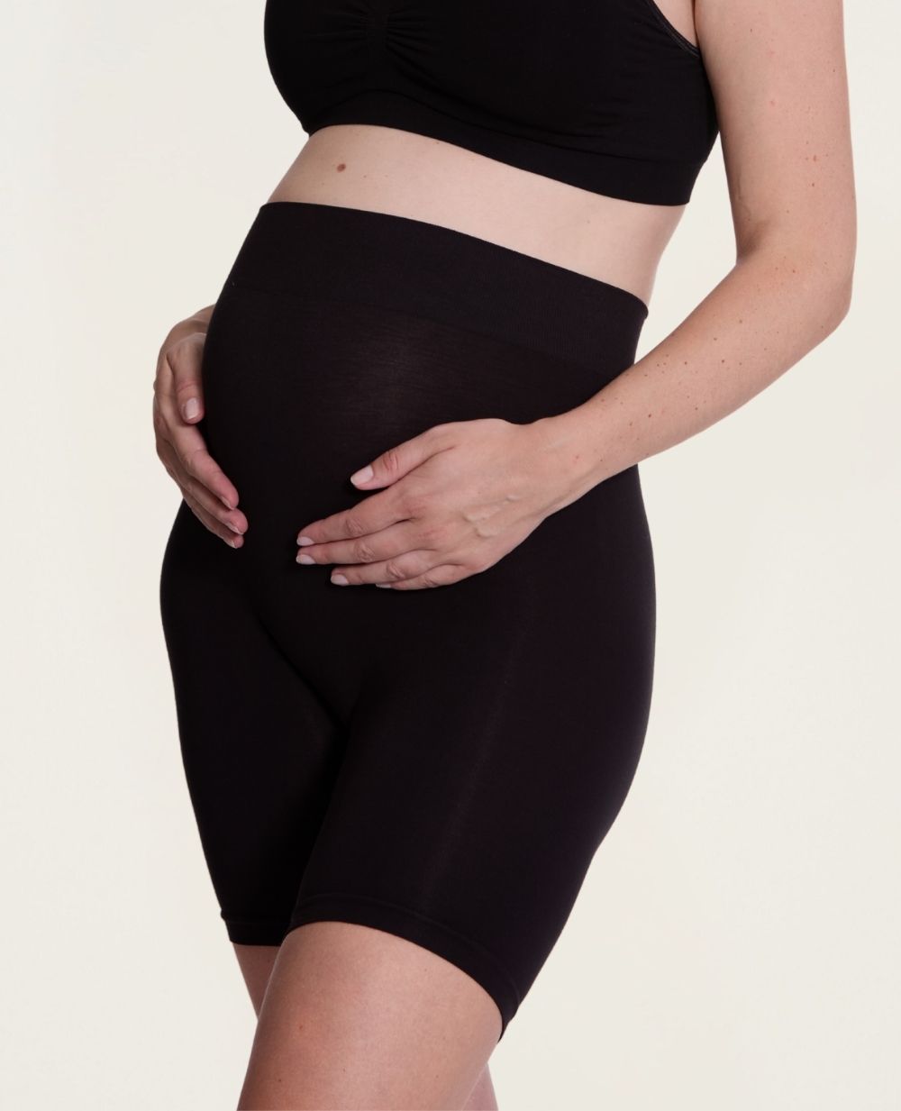 Cycliste de grossesse sans couture Essentiel - Noir