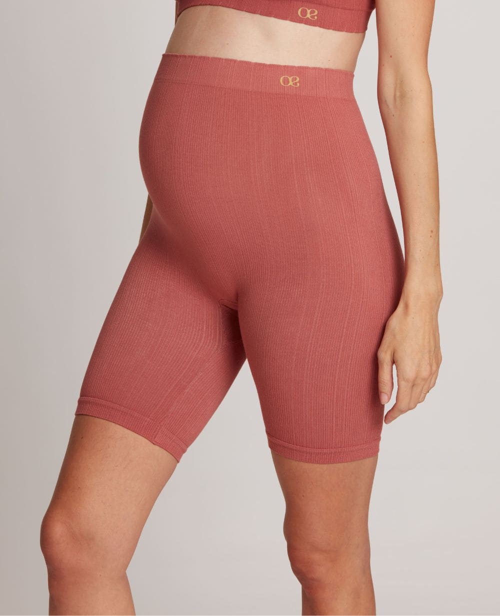 Panty de maternité zoé terracotta, cache cœur