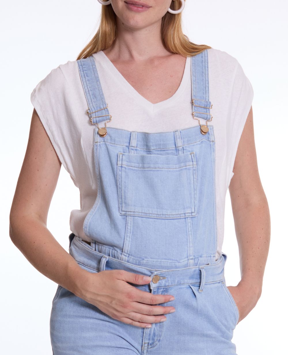 Haut de salopette en jean Charlie - Light Blue