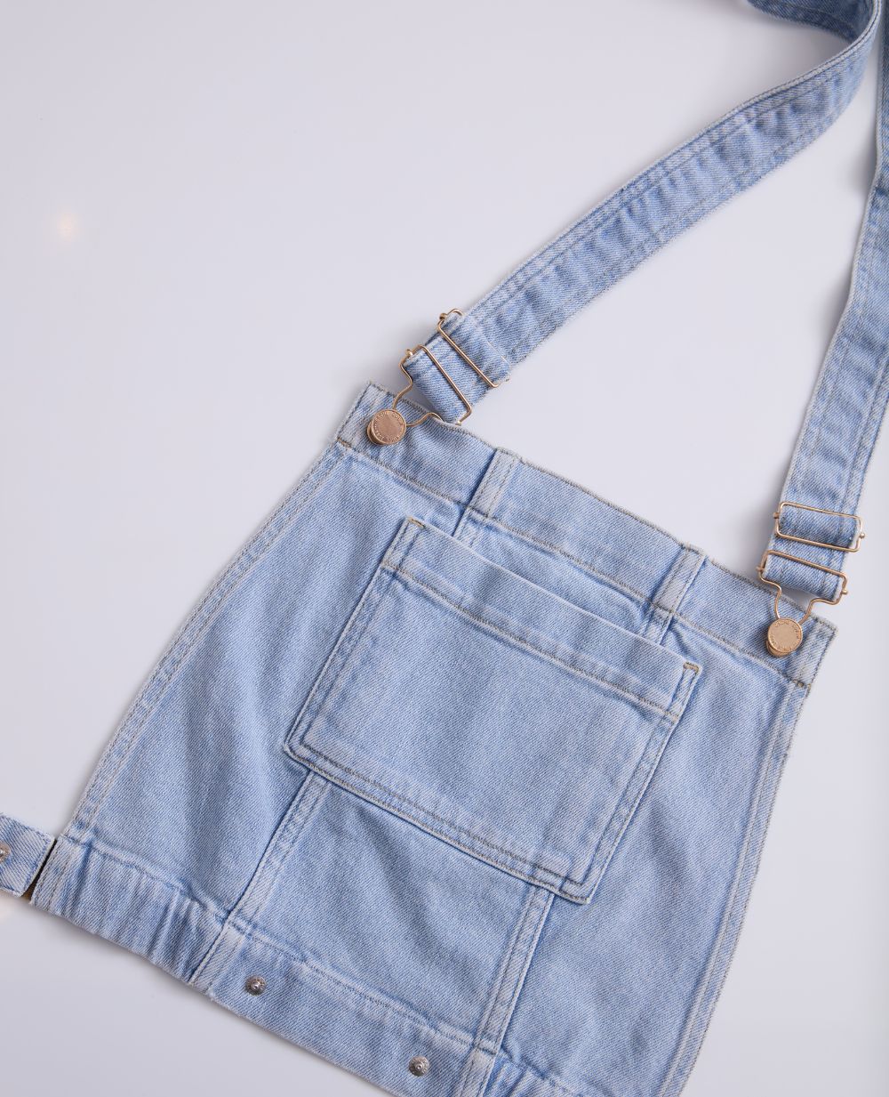 Haut de salopette en jean Charlie - Light Blue
