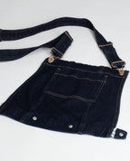 Parte superiore della salopette in jeans Charlie - Nero