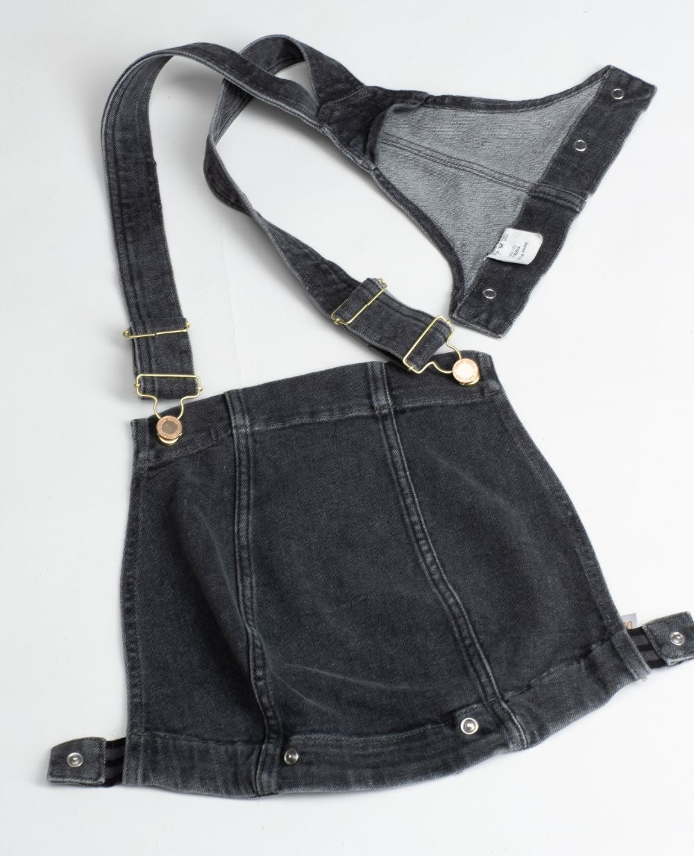 Haut de salopette en jean Fisher - Gris Used