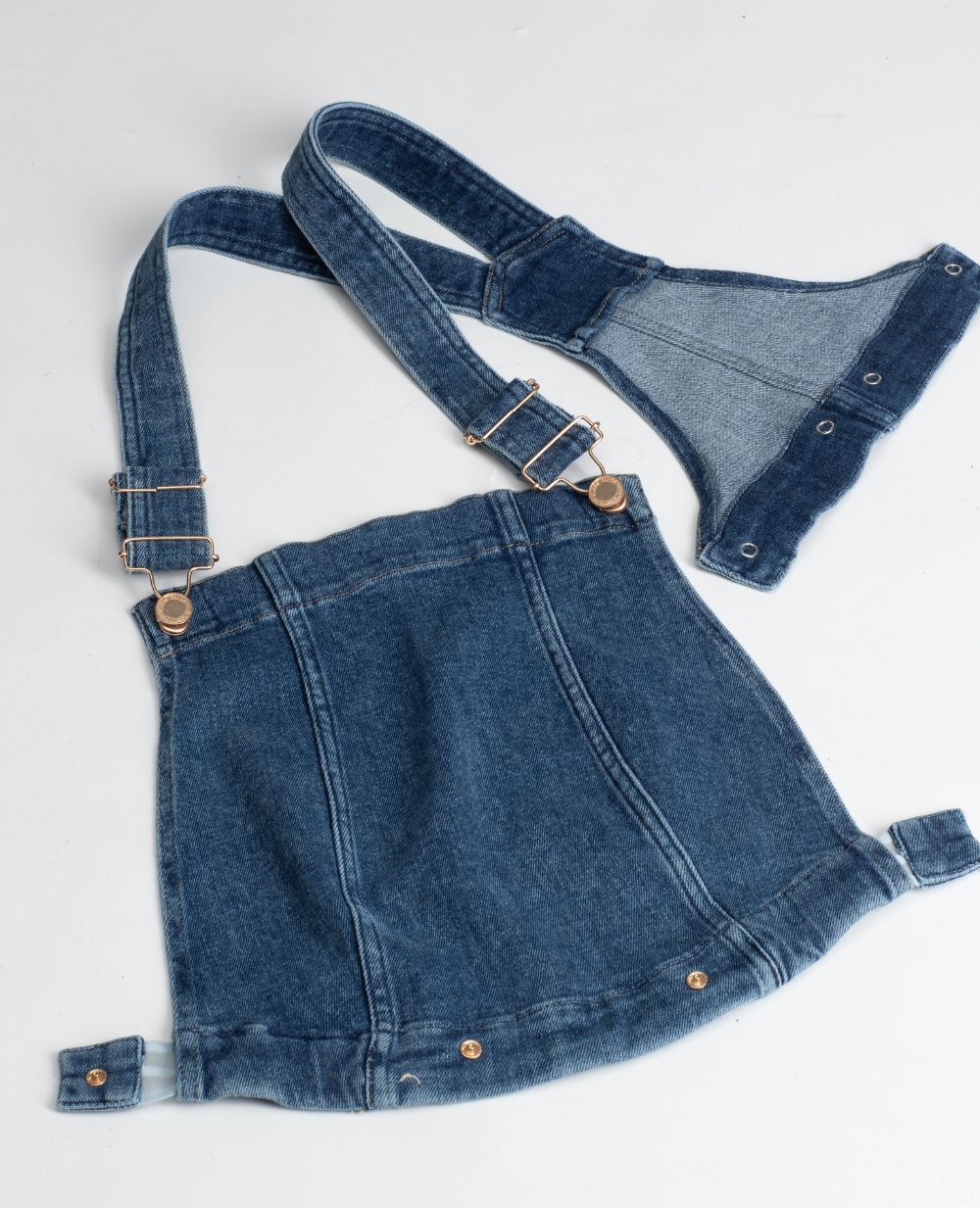 Haut de salopette en jean Fisher - Mid Blue