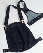 Parte superiore della salopette in denim Stone - Brut